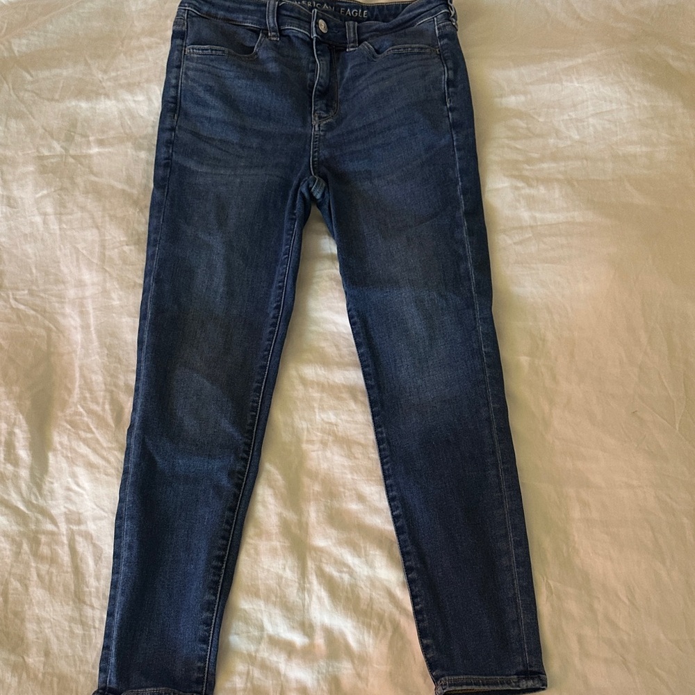American Eagle Outfitters Dark Blue Skinny Jeans